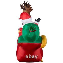 NEW 11 Foot Santa Sleigh with Reindeer