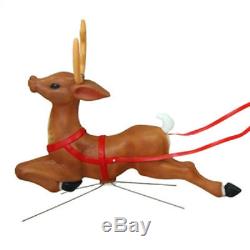 NEW Extra Reindeer Blow Mold Santa Sleigh Sled Lighted Blowmold Qty 6