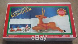NEW Extra Reindeer Blow Mold Santa Sleigh Sled Lighted Blowmold Qty 6