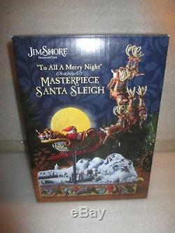 NEW Jim Shore Heartwood Creek Masterpiece Santa Sleigh To All Merry Night Music