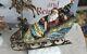 New! Kirkland Santa Sleigh And Reindeer Christmas Figurines 4pc Set Old World