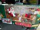 New Rare Holiday Creations Animated Reindeer And Santa On Sleigh In Box Working