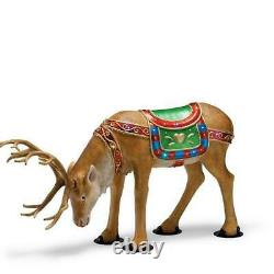 NIB FRONTGATE 2020 Fiber Optic LED Santa Sleigh & Reindeers HARD TO FIND