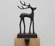 Nib Pottery Barn Christmas Santa's Sleigh Reindeer Deer Stocking Holder Bronze