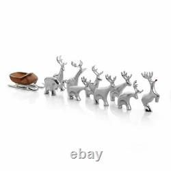 Nambe Sleigh with Reindeer, Christmas Figurine