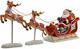 National Tree 30 Inch Reindeer Pulling Sleigh And Santa With Multicolored Led In