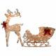 National Tree Reindeer And Santas Sleigh With Led Lights