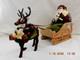 New 2025 Byers Choice Santa In Sleigh With Reindeer 11 T X 16 L X 6 W