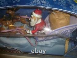 New In Box Memory Lane Santas Sleigh & Reindeer Team Rare 2003 Playing Mantis