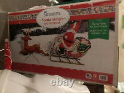 New Santa Claus Sleigh With Reindeer Blow Mold General Foam Plastics