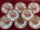 New Set Of 8 Royal Stafford Red Sleigh Reindeer Santa Christmas Dinner Plates