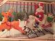 New Vintage Empire Christmas 72 Long Santa In Sleigh And Reindeer Blow Mold