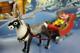 Ooak Realistic Miniature 112 Reindeer With Santa Sleigh And Gifts Christmas