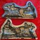 Outstanding. Antique Chocolate Mold 19 Anton Reiche Santa Sleigh & Reindeer