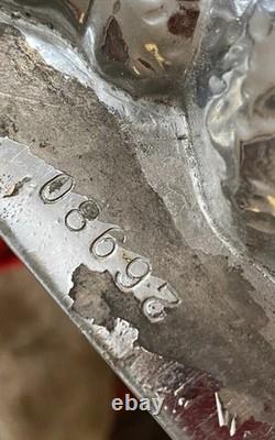 OUTSTANDING Antique Chocolate Mold 19 ANTON REICHE Santa Sleigh & Reindeer