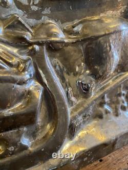 OUTSTANDING. Antique Chocolate Mold 19 ANTON REICHE Santa Sleigh & Reindeer
