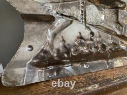 OUTSTANDING. Antique Chocolate Mold 19 ANTON REICHE Santa Sleigh & Reindeer