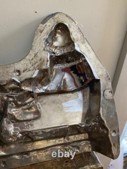 OUTSTANDING. Antique Chocolate Mold 19 ANTON REICHE Santa Sleigh & Reindeer