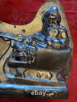 OUTSTANDING. Antique Chocolate Mold 19 ANTON REICHE Santa Sleigh & Reindeer
