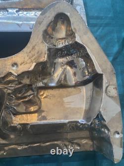OUTSTANDING. Antique Chocolate Mold 19 ANTON REICHE Santa Sleigh & Reindeer