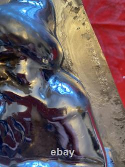 OUTSTANDING. Antique Chocolate Mold 19 ANTON REICHE Santa Sleigh & Reindeer