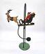 Old Pendulum Perpetual Balancing Santa Claus Reindeer Sleigh Sled Christmas 15.5
