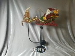 Old Pendulum Perpetual Balancing SANTA CLAUS REINDEER Sleigh Sled Christmas 17