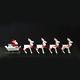 Origami Santa Withsleigh And Reindeer, Set Of 5, Porcelain