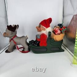 Original Troll Doll 1960/2009 DAM Reindeer & Santa in Sleigh LTD EDT EXT. RARE