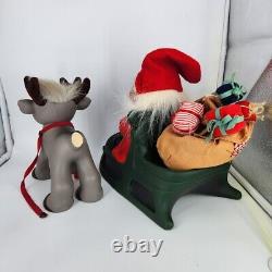 Original Troll Doll 1960/2009 DAM Reindeer & Santa in Sleigh LTD EDT EXT. RARE