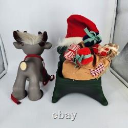 Original Troll Doll 1960/2009 DAM Reindeer & Santa in Sleigh LTD EDT EXT. RARE