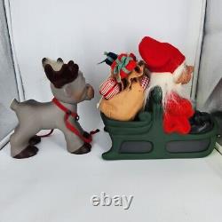 Original Troll Doll 1960/2009 DAM Reindeer & Santa in Sleigh LTD EDT EXT. RARE