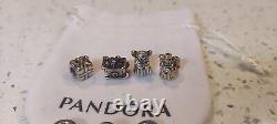 PANDORA? Holiday Wreath Sleigh Angel Reindeer Christmas Charm Lot of 7? RETIRED