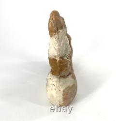 Papier Mache Santa Claus Sleigh Reindeer Christmas Pulp Paper VTG UNFINISHED 10