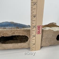 Papier Mache Santa Claus Sleigh Reindeer Christmas Pulp Paper VTG UNFINISHED 10