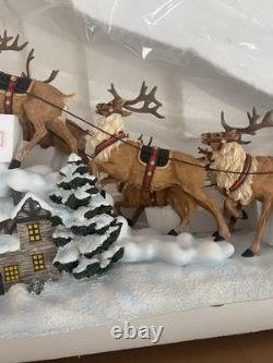 Pipka Midnight Flight (14H x 28L) Santa Sleigh & Reindeer Lmtd Ed NEW IN BOX