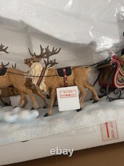 Pipka Midnight Flight (14H x 28L) Santa Sleigh & Reindeer Lmtd Ed NEW IN BOX
