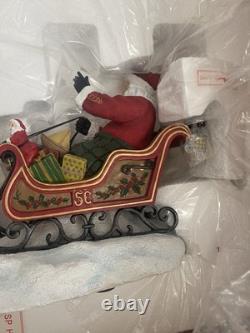 Pipka Midnight Flight (14H x 28L) Santa Sleigh & Reindeer Lmtd Ed NEW IN BOX