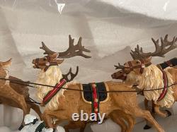 Pipka Midnight Flight (14H x 28L) Santa Sleigh & Reindeer Lmtd Ed NEW IN BOX