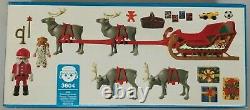 Playmobil 3604 Santa Claus w Sleigh & Reindeers NEW MISB 2000 ReleaseChristmas