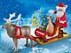 Playmobil Christmas Sleigh Of Santa With Reindeer, Playset 17 Pieces Toys