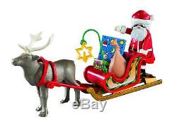 Playmobil Christmas Sleigh Of Santa with Reindeer, Playset 17 Pieces Toys