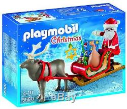 Playmobil Christmas Sleigh Of Santa with Reindeer, Playset 17 Pieces Toys