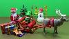 Playmobil Christmas With Santa Sleigh Reindeer Elf Snowman Toys