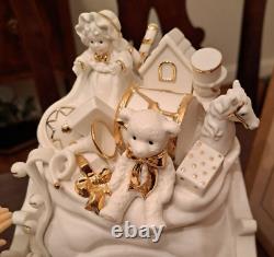 Porcelain Christmas Ensemble Grandeur Noel Collector's Edition 2000 Santa Sleigh