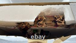 Possible Dreams Clothtique Eight Tiny Reindeer Santa Sleigh Dept 56 Box 4022801