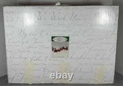 Possible Dreams Clothtique Eight Tiny Reindeer Santa Sleigh Dept 56 Box 4022801