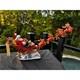 Possible Dreams Clothtique Santa Sleigh Reindeer Figurine Christmas Decor Pdr