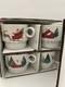 Pottery Barn Christmas In Country Santa Sleigh Reindeer Stacking Mugs S/4 #x1303