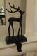 Pottery Barn Santa's Reindeer Stocking Holder Christmas Sleigh Deer Rare